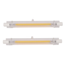 2X Dimmable R7S Led Cob 10W 118mm Lampadine Led Sostituire Lampada Alogena-Calda Luce Bianca 220V