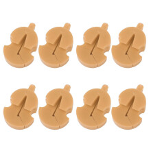 8 Stück verstellbare braune Gummi-Violin-Stummschalter, Übungszubehör