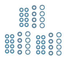 48 PièCes Kit de Roulement à Billes Scellé en Caoutchouc pour TT02 TT-02 TT02D TT-02D 1/10 Accessoires de PièCes de Mise à Niveau de Voiture