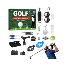 2025 Golf Advent Calendar Christmas Countdown Calendar 24pcs Accessory Set Golf Theme Design