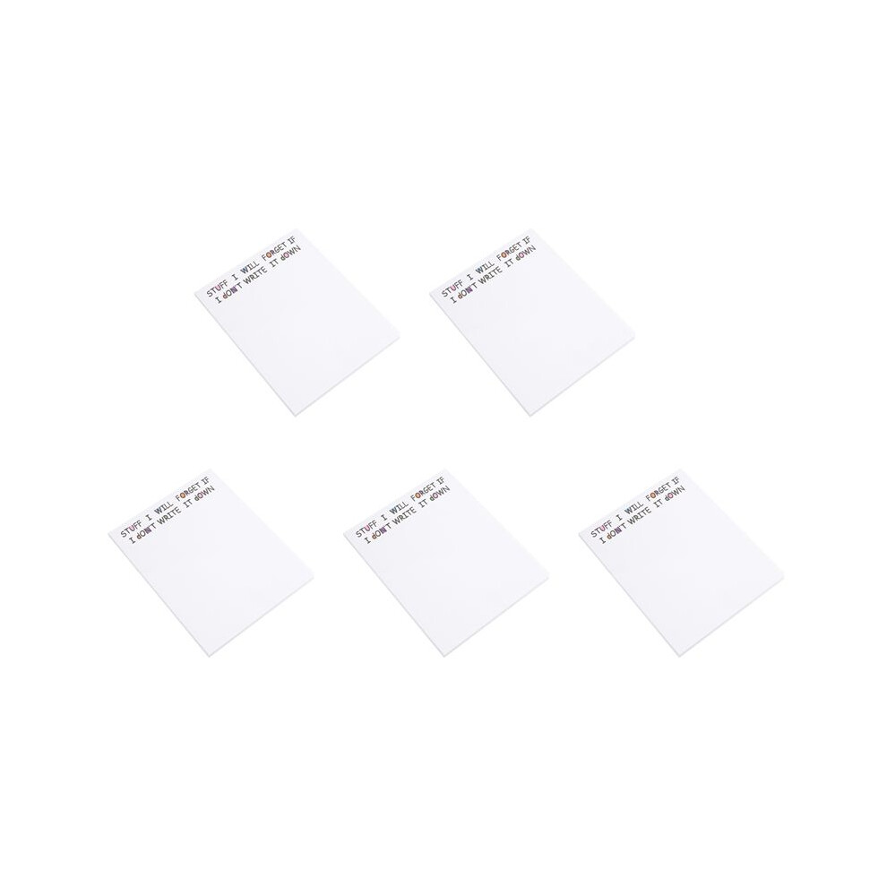 5X Funny Sticky Note, To Do List Notepad Funny Stationery, Office Supplies, Notebook Labels, Desk Sticky Note 50 Pages,A 4712544552117
