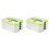 8X Dumplings Box Storage Box Refrigerator Dumpling Freezing Multi-Layer Freeze Quick-Freeze Dumpling Box Green 1