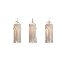 3X Kronleuchter Boho Dekor Handgewebte Charm Makramee Wandbehang Kreative Home Bunk Home Dekoration Lampenschirm Mandala