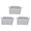 3X 3-Dimensional Storage Box Household Storage Box with Window Organizer Cloth Folding Large Capacity 30L 1