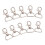 40Packs DIY Tag Clips Silver Swivel Hooks for Keychains 11