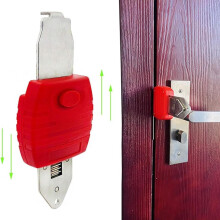 Portable Door Lock, Travel Door Lock for Hotel Room Security, Easy Install, Fits Most Doors
