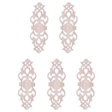 5X Rubber Wood Carved Applique Retro Furniture Crafts Decor New(40 x 15cm)