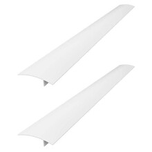 2X Silicone Stove Space Covers, Heat Resistant Oven Space Filler Seals Space Between Stovetop and Counter White