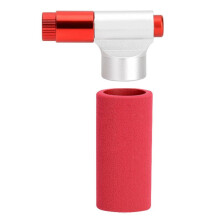CO2-Fahrradpumpe für FahrräDer, Aluminiumlegierung, Inflator, Fahrradpumpenkopf, -Fahrradpumpe, Kompatibel mit Schrader-Ventil
