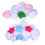 2pcs Cloud Hanging Decorations Ornament Ceiling Garland Pendants 8