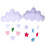 2pcs Cloud Hanging Decorations Ornament Ceiling Garland Pendants 10