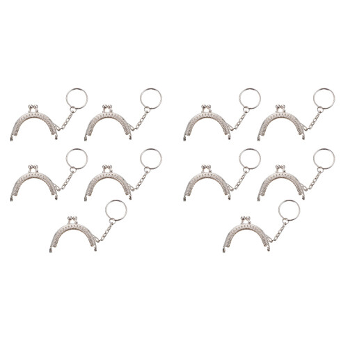 10 Pcs Bag Clasps Purse Frame Handbag Lock Diy Accessories 2