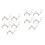 10 Pcs Bag Clasps Purse Frame Handbag Lock Diy Accessories 5