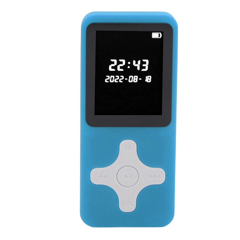 Portable Mp3 Player 1.77" Lcd, 32Gb, Tooth 5.0, Fm, Recorder, Alarm, Blue 7651388838636