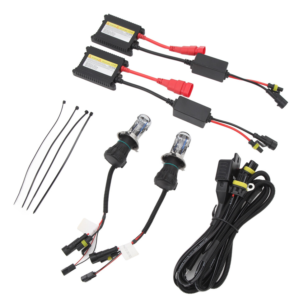 5500Lm 55W H4 Xenon Headlight Kit For 12V Cars Blue 7661388839991