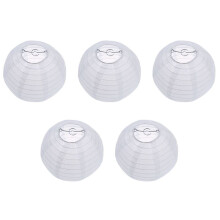 5X White Chinese/Japanese Paper Lantern/Lamp 8 inch Diameter