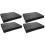 4Pcs Black Pe Foam Inserts Shock-Resistant Packing Supply 4