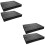 4Pcs Black Pe Foam Inserts Shock-Resistant Packing Supply 8
