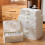 Storage Box Fabric Organiser Clothes Boxes Bin Collapsible Oxford 4