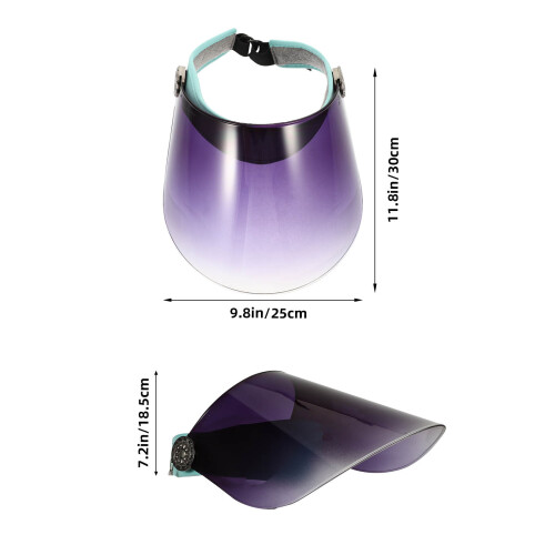 Blue Shield Lens Sun Hat Durable Polyester Sun Block Cap 1