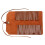 small leather tool roll with 10 slots for craft organization 2
