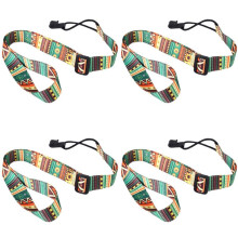 4X Verstelbare Zachte Polyester Gitaar, Ukelele Gitaar, Akoestische Bas, Schouderriem, Riemband, Haakriem