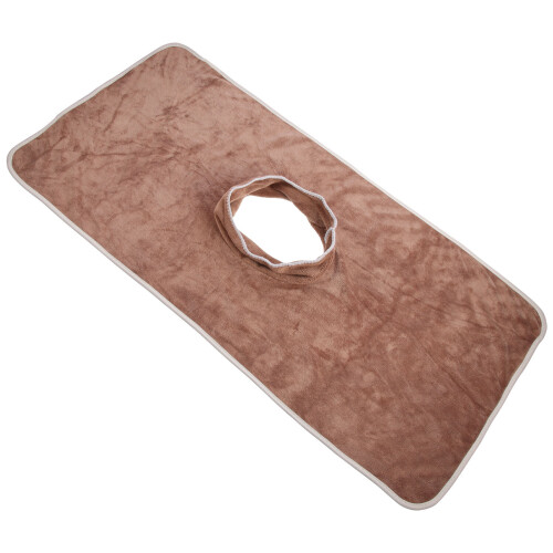 2Pcs Coffee Face Massage Covers Durable Polyester Salon Towels 2
