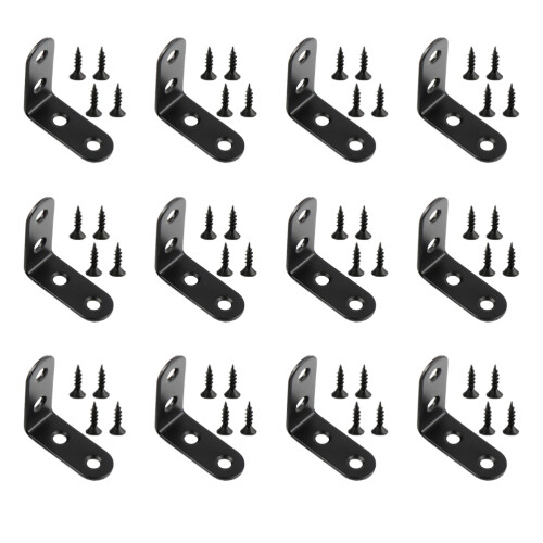 12 Pcs 90 Degree Corner Bracket Heavy-Duty Brace Sturdy Angle 1