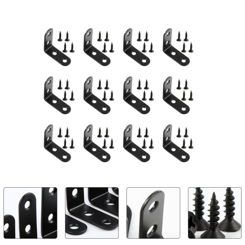 12 Pcs 90 Degree Corner Bracket Heavy-Duty Brace Sturdy Angle 2