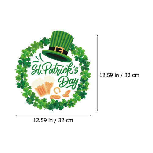 Patrick's Day Feest Raamsticker Met Groene Klavertjes 1