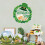 Patrick's Day Feest Raamsticker Met Groene Klavertjes 3