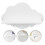1Pc White Wooden Floating Shelf Wall Mount Rack for Home Storage 4