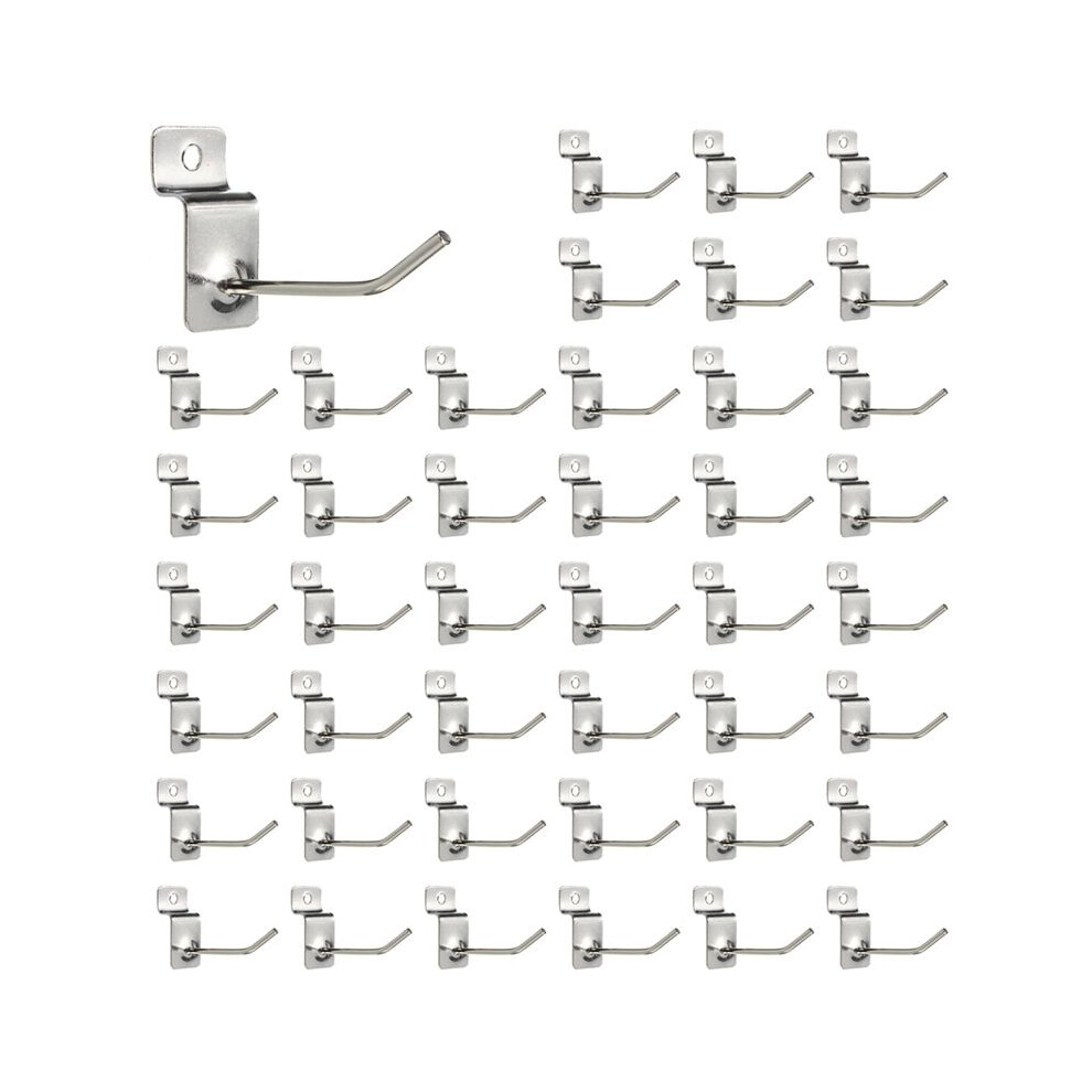250 X Slatwall Single Hook Pin Shop Display Fitting Prong Hanger 50Mm 6034013998928