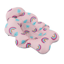 Babys Badeinsatz Rosa Regenbogen, Faltbare Weiche Unterstützungsmatte, 57cm