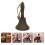 Calling Bells Hand Bell Iron Brown Adults School 1pcs 4