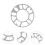 Wheel Spacers Shims Plate Silver For Car 2pcs 6.0*6.0in 2