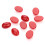 10 pcs 18x25mm red ruby stone oval agate stickers for jewelry making 3