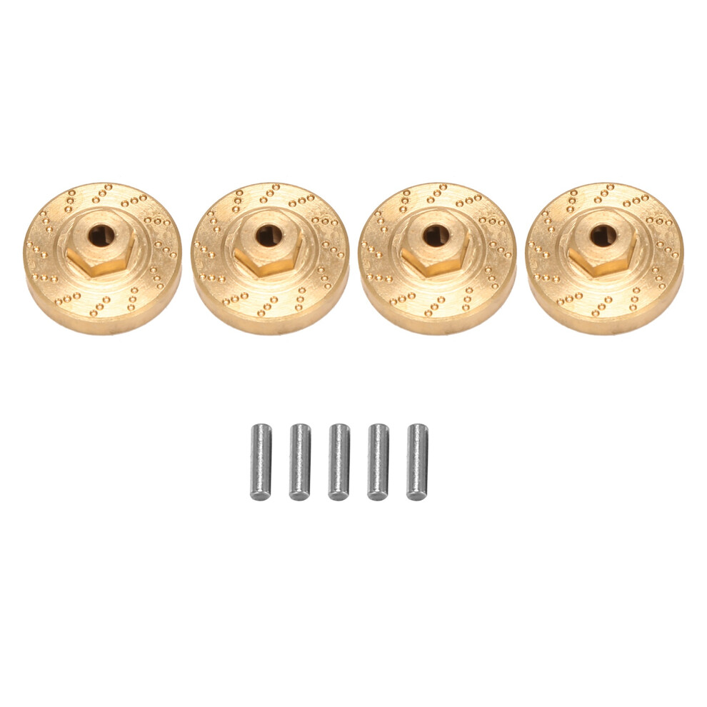 4Pcs Heavy Duty Brass Wheel Hex Adapter Balance Weight For Axial Scx24 90081 Upgrades 1/24 Rc Crawler Car Parts 6031677870454
