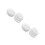 10Pcs Durable White Makeup Pads Small Powder Puffs for Face 10