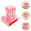 24Pcs Red Paper Popcorn Buckets Durable Snack Containers for Parties 8