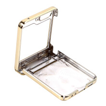 Coque antichoc en or pour téléphone Galaxy Z Flip 5, cadre électrolytique