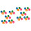 40Pcs Assorted Color Silicone Sewing Spool Holder for Knitting Threads 4