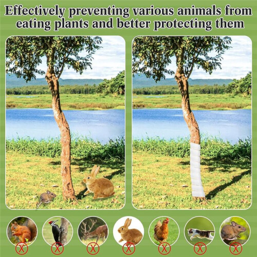 8PCS Tree Protectors 2 Size Plastic Spiral Tree Guard Tree Trunk Protector Wrap Tree Bark Protector Tube Tree Wraps 2