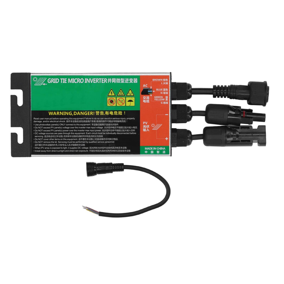 Mppt Solar Grid Tie Micro Inverter, Pure Sine Wave, Efficiency, Ac 120V, 120W 9169991396231