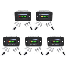 5X Medidor de Batería de Carrito de Indicador de Batería LED de 48 V Indicador de Batería Medidor de Nivel de Batería IP65 para Club Car,