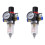 2X Air Filter Pressure Regulator 1/4 Inch AFR2000 Water Separator Air Tool Compressor Filter with 10MM Connector 1