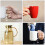 2Pcs Water Cup Handle Chain Pendant Letter Charm Decor 8