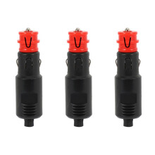 3X 12V Car Cigarette Lighter Socket Power Plug Connection Male Adaptor