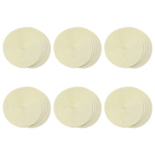 Round Braided Placemats Set of 36 Table Mats for Dining Tables Woven Washable Non-Slip Place Mats 15 Inch(Beige)