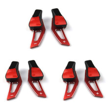 6x Steering Wheel Shift Paddle for  6 Mk5 Mk6  R20 R36 Cc  Shifter Extension(Red)
